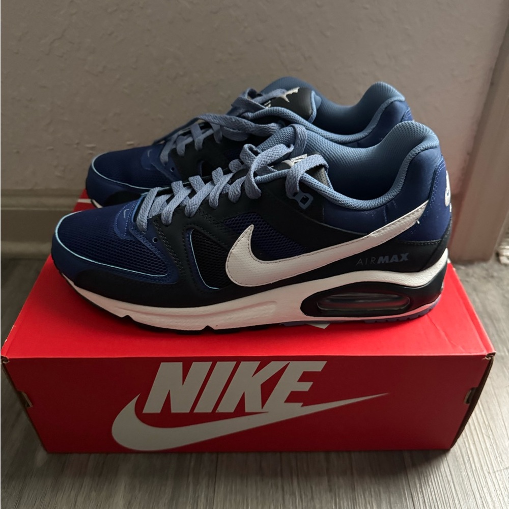 Nike Navy and White Air Max Running Shoes